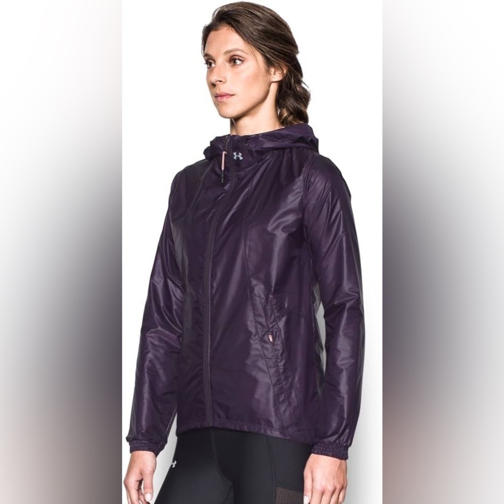 Under Armour Deep Purple Hooded Running Jacket